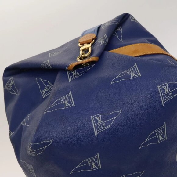 LOUIS VUITTON LV Cup Sac Marine Shoulder Bag PVC Leather Blue - Picture 6 of 15